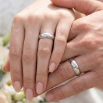 Gifteringer i hvitt gull 14kt, 5 mm. RUBIN modell 167 -1350