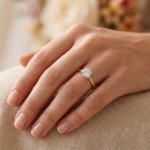 Forlovelsesring i gult gull med Lab Grown diamant 1,00ct TW-VS - Bur5Z00030