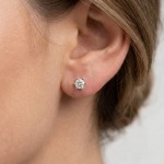 Diamantøredobber Athene med 2x025ct