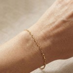 Armbånd i 18 kt med stavlås, 19cm - 01-84-468-19