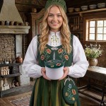 Nordland Grønn stort smykkeskrin - 10250