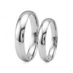 Giftering i platina 950, 6 mm. RUBIN modell 167 - 1060