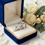 Giftering i platina 950, 5 mm. RUBIN modell 803 - 1150