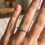 Diamantring i hvitt gull med 0,09 ct W-Si - vda009hv