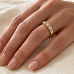 Iselin alliansering i 14 karat gult gull - 85030150