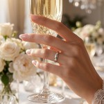 Giftering i platina 950, 3.5 mm. RUBIN modell 803  - 1135