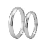 Giftering i hvitt gull 14kt, 3.5 mm. RUBIN modell 803 - 1535