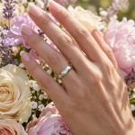 Giftering i hvitt gull 14kt, 3.5 mm. RUBIN modell 803 - 1535