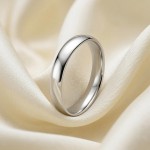 Giftering i hvitt gull 14kt, 3.5 mm. RUBIN modell 803 - 1535