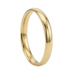 Gifteringer i gult gull 14kt, 3.5 mm. RUBIN modell 803 - 1435