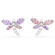Swarovski øredobber Ariana Grande x Swarovski stud earrings Mixed cuts, Dragonfly, Multicolored, Rhodium plated - 5737371