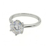 Forlovelsesring i hvitt gull med lab grown diamant 3,00ct  River (F) VS1 - LG621426846