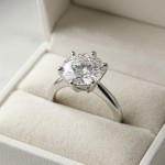 Forlovelsesring i hvitt gull med lab grown diamant 3,00ct  River (F) VS1 - LG621426846