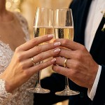 Giftering i gult gull 14kt, 4 mm. RUBIN modell 803 – 1440