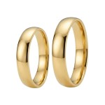 Gifteringer i gult gull 14kt, 5 mm. RUBIN modell 803 – 1450