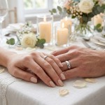 Giftering i hvitt gull 14kt, 6 mm. RUBIN modell 803  - 1560