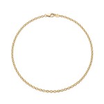 Anker herre kjede i forgylt sølv, 45 cm - 21-FD100