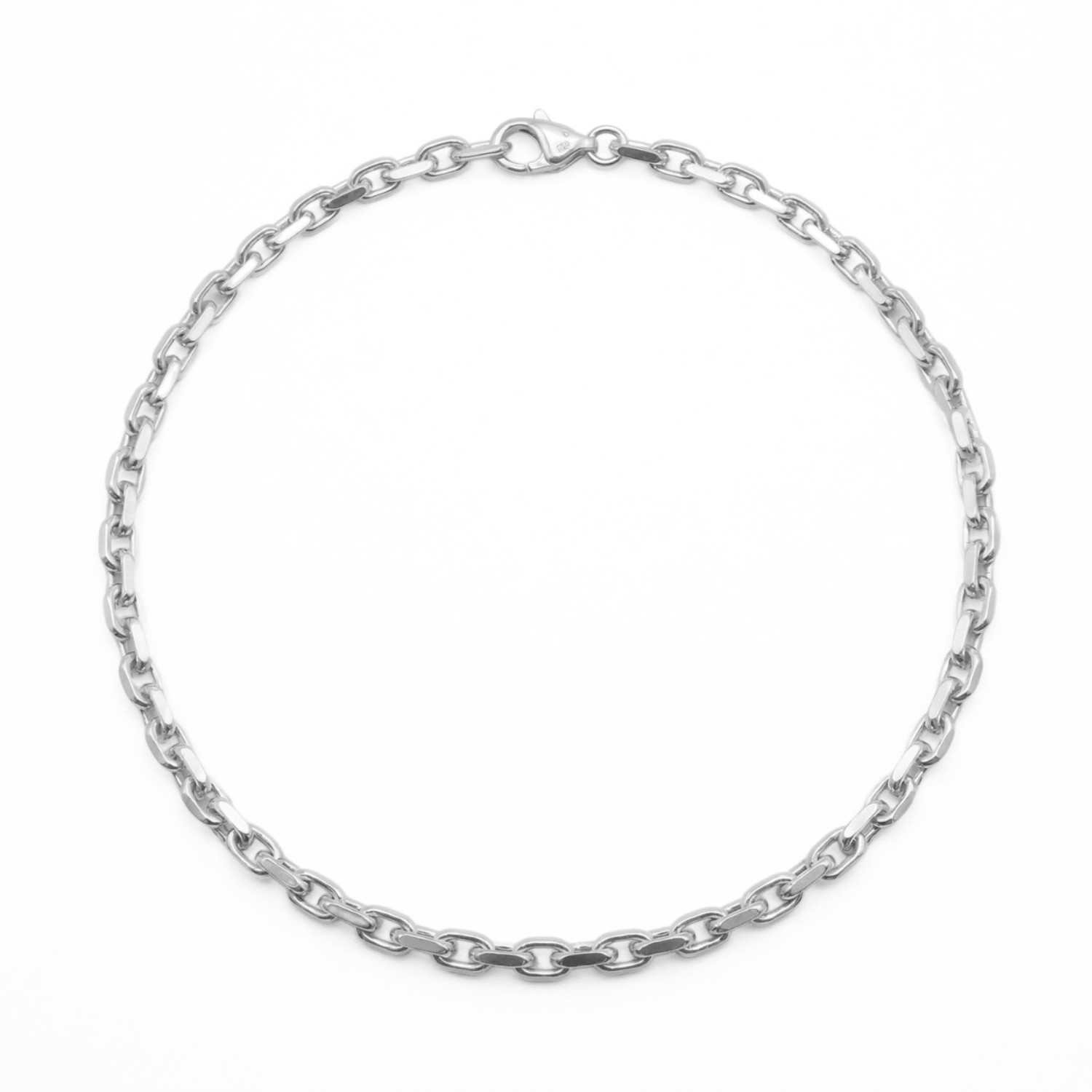 Anker herre kjede i sølv, 45 cm - 11-FD180-45