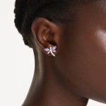 Swarovski øredobber Ariana Grande x Swarovski stud earrings Mixed cuts, Dragonfly, Multicolored, Rhodium plated - 5737371