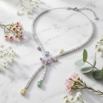 Swarovski collier Ariana Grande x Swarovski necklace Mixed cuts, Dragonfly, Multicolored, Rhodium plated - 5737424