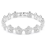 Swarovski armbånd Ariana Grande x Swarovski bracelet Round cut, Flower, White, Rhodium plated - 5749182