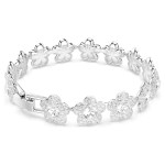 Swarovski armbånd Ariana Grande x Swarovski bracelet Round cut, Flower, White, Rhodium plated - 5749182