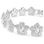 Swarovski armbånd Ariana Grande x Swarovski bracelet Round cut, Flower, White, Rhodium plated - 5749182