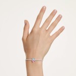 Swarovski armbånd Ariana Grande x Swarovski bracelet Mixed cuts, Flower, Multicolored, Rhodium plated - 5749187