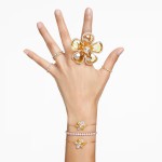Swarovski armband Matrix Tennis Round cut, gult - 5657664