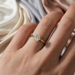 Enstens diamantring Leticia med 0,70 ct i 14kt gull. TW-Si. -18007070