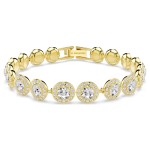 Swarovski smykkesett Una Angelic set Set (3), Round cut, White, Gold-tone plated - 5750619