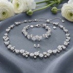 Swarovski smykkesett Constella set Mixed cuts, White, Rhodium plated - 5738285