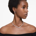 Swarovski smykkesett Tennis Deluxe V Mixed, hvitt - 5575495