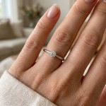 Diamantring forlovelsesring med 0,32 ct TW (G)–Si1 i 14kt gull. Diona - 18001032hv