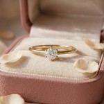 Diamantring forlovelsesring  0,30 ct i 14kt gult gull. Aida - 18016030gg