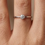 Diamantring forlovelsesring 0,30 ct TW-VS2 i 14kt hvitt gull. Aida - 180160309