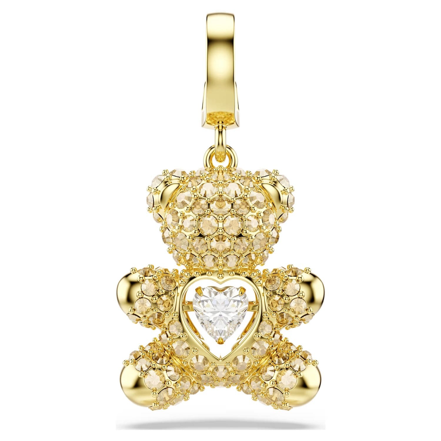 Swarovski smykke Idyllia charm Mixed cuts, Teddy, Gold tone, Gold-tone plated - 5743147
