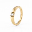 Forlovelsesring i gult gull med 0,20 ct diamant-85010200