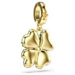 Swarovski smykke Idyllia charm Clover, Green, Gold-tone plated - 5743130
