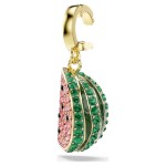 Swarovski smykke Idyllia charm Mixed cuts, Watermelon, Multicolored, Gold-tone plated - 5743134