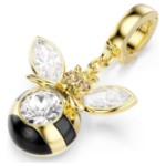 Swarovski smykke Idyllia charm Mixed cuts, Bee, Multicolored, Gold-tone plated - 5743132