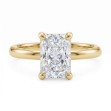 Forlovelsesring med Lab Grown Radiant 1,5 carat River (D)VVS2 i gult gull 14kt - HR0726150rdLG