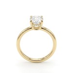 Forlovelsesring med Lab Grown Cushiun Lab diamant 1 ct River(D)VS1 med 0,06ct TW-VS i hidden halo - ΗR0725100cuLG