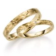 Gifteringer i gult gull 14 kt, 2.5 mm & 3.5 mm. GERSTNER - 31322