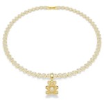 Swarovski smykke Idyllia charm Mixed cuts, Teddy, Gold tone, Gold-tone plated - 5743147