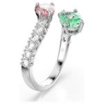 Swarovski Ariana Grande x Swarovski open ring Mixed cuts, Multicolored, Rhodium plated - 5737372