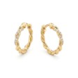 Gulløringer 14kt gull med diamanter 0,09ct W-Si - coc3700538