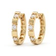 Gulløredobber 14kt gull med diamanter 0,14ct W-Si - coc3771237