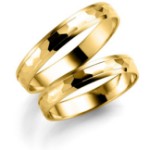 Gifteringer i serien Deg & Meg i 585 gult gull 3,5 mm. ESPELAND - SE119GU35