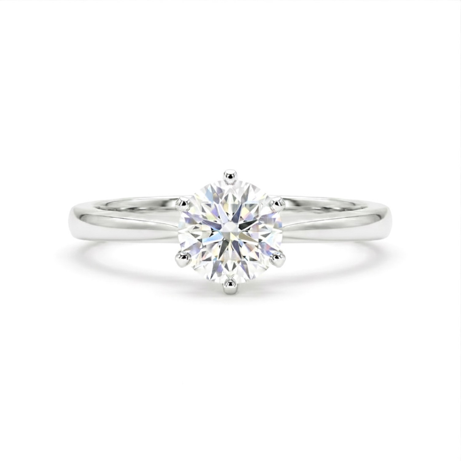 Diamantring forlovelsesring  0,50 ct i 14kt gull. Aida -18016050